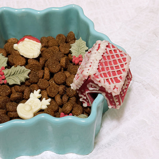 Mini Gingerbread House DIY Set | For Both Dogs and Cats | Turkey | Set of 2 | Suitable With Most Slow Feeders