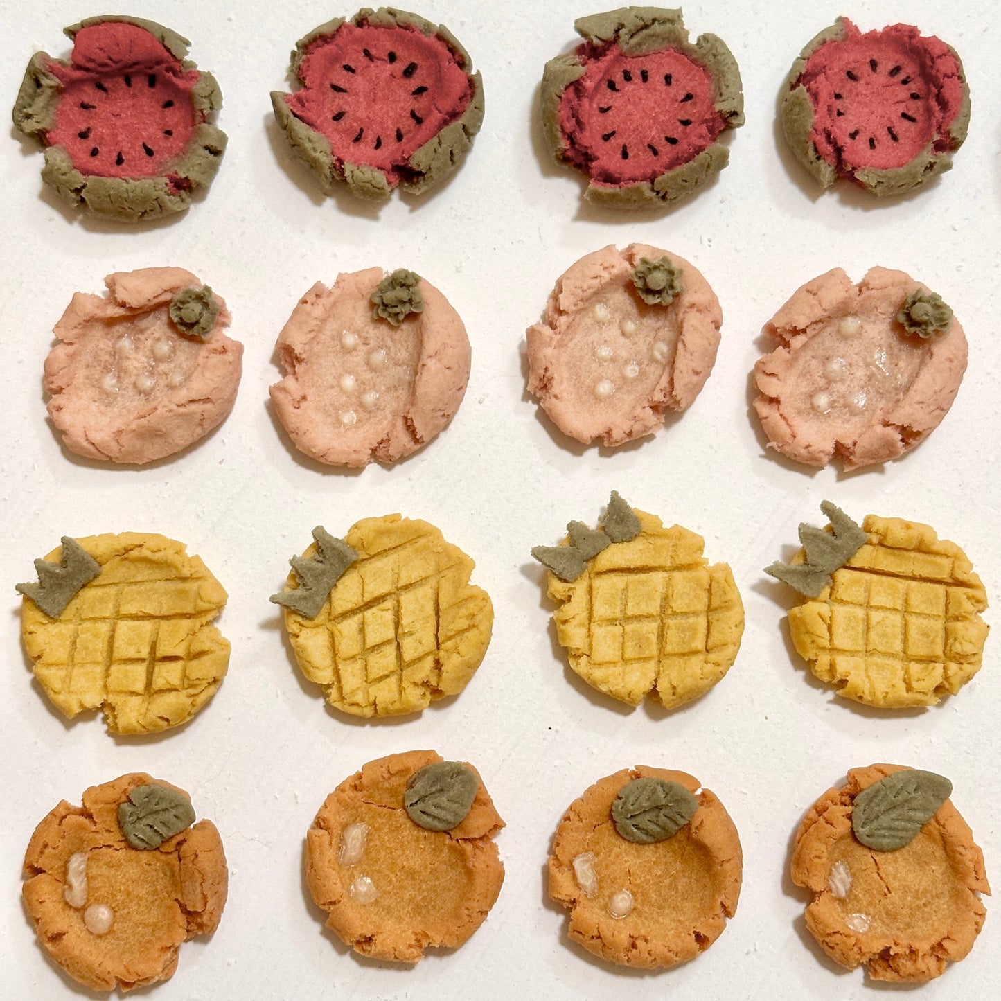 One pack of 4 Fruit cookies | Pet Cookie | Enrichment Decoration