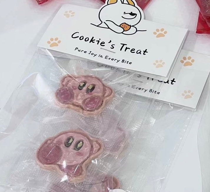 Dog Cookies | Kirby | Pink Designed Pet Treats