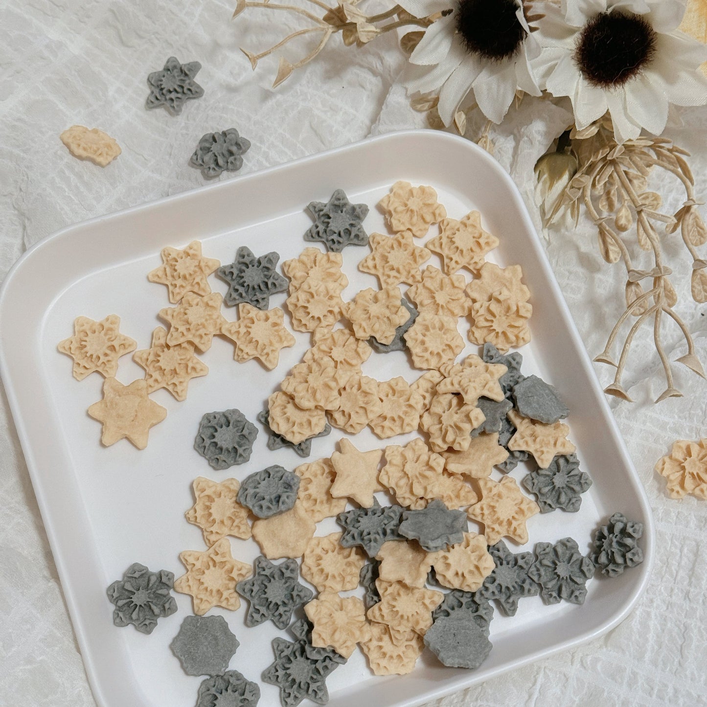 Snowflakes Treats | Small size treats | Simple ingredients