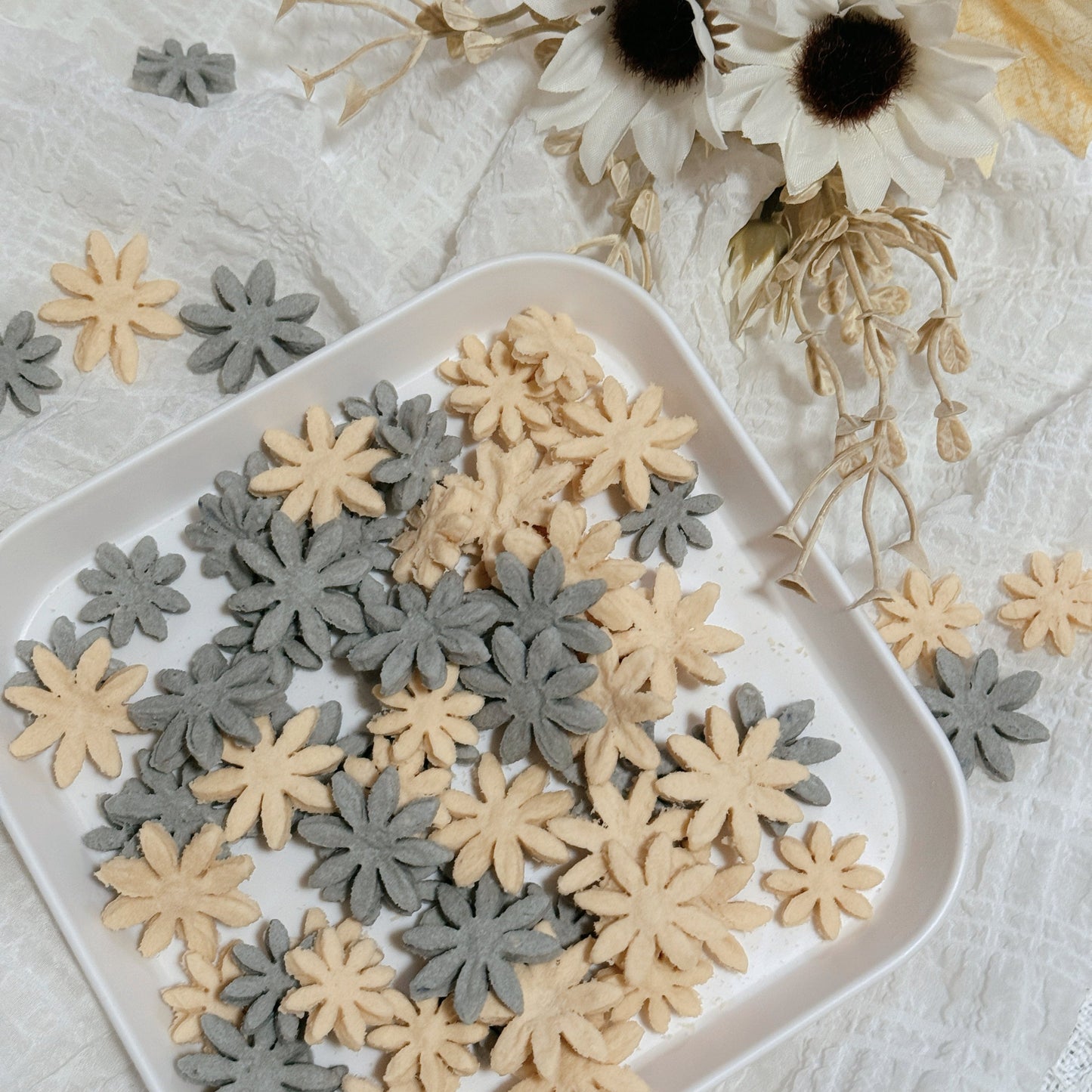 Snow flower Treats | Small size treats | Simple ingredients