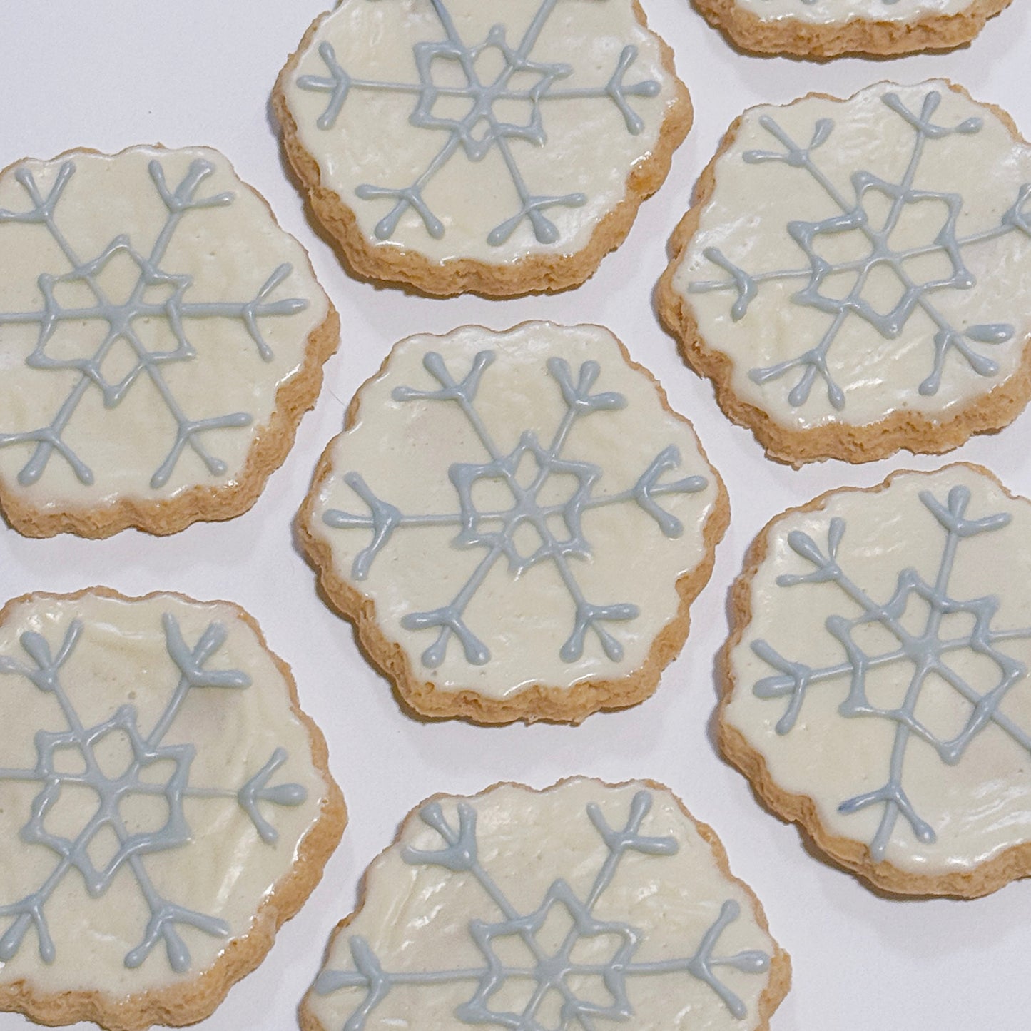 Snowflake Cookies | Icing Pet Cookies | 3 pcs