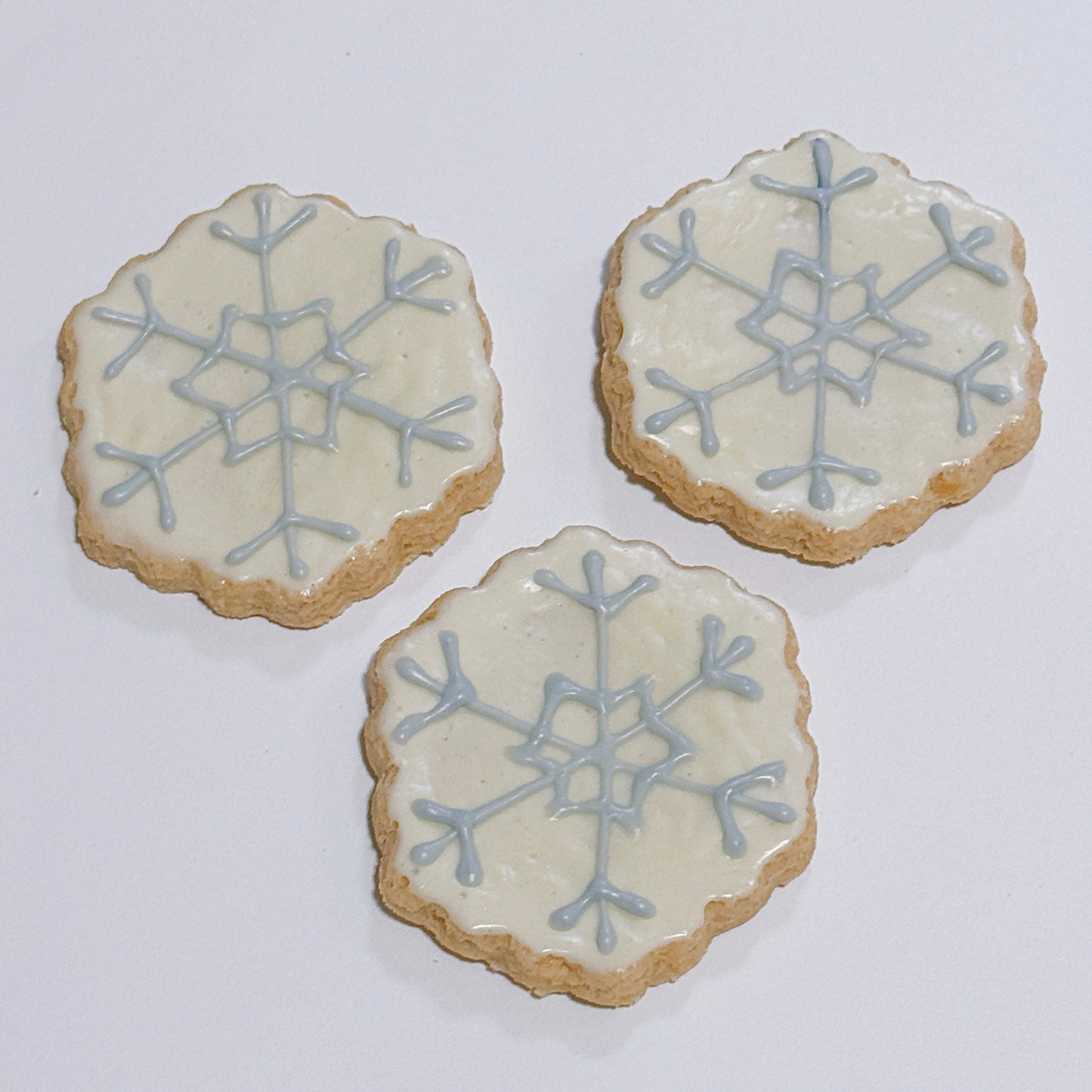 Snowflake Cookies | Icing Pet Cookies | 3 pcs