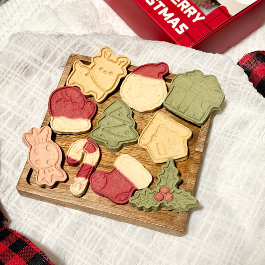 Christmas Large Cookie Set | No Grain | For Both Dogs and Cats | 10 pcs